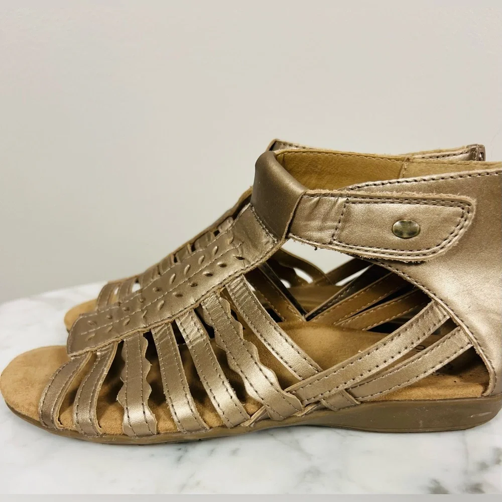 Earth Origins Bevvy Gladiator Sandals – 8M Gold - Picture 4 of 16